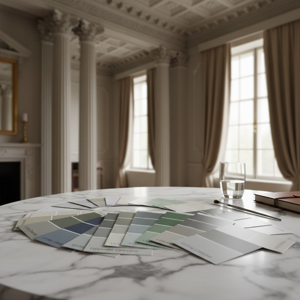 Grand Georgian townhouse interior featuring symmetrical architecture and neutral paint tones - The Painters London