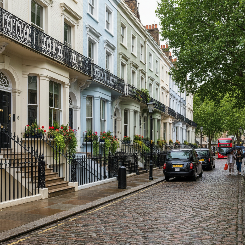 Meticulous exterior painting and restoration of a classic London period facade - The Painters London