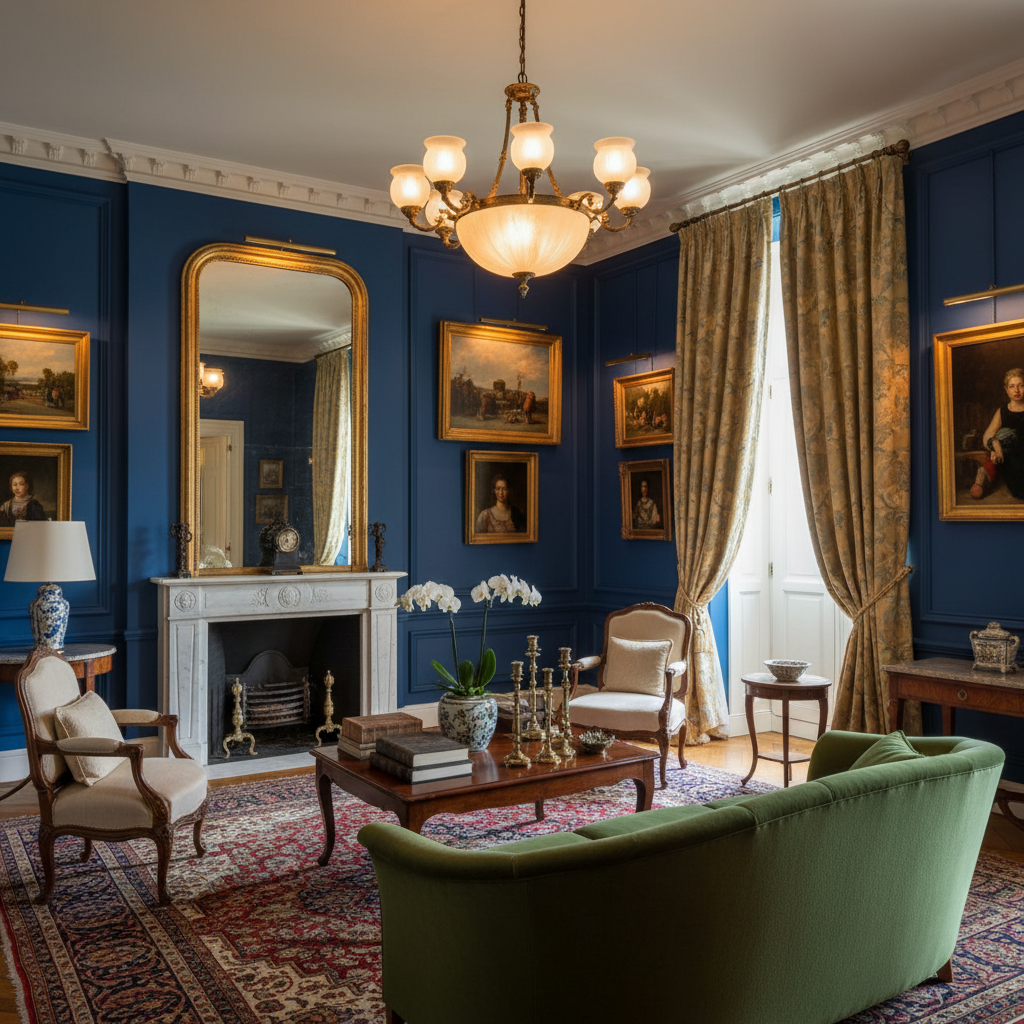 High-quality paint swatches from Farrow & Ball and Little Greene on a luxury interior wall - The Painters London